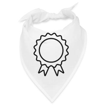 Achievement Award Abzeichen-Banddesign - Bandana - Weiß - Vorne