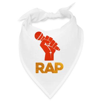 Vivid Rap Mikrofonfaust - Bandana - Weiß - Vorne