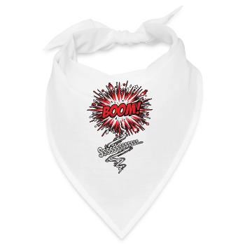 Silvester Effekt Pyro - Bandana - Weiß - Vorne