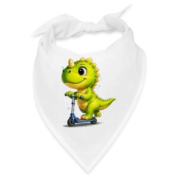 Skate Dino  - Bandana - Weiß - Vorne