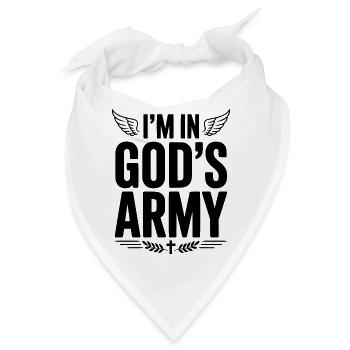 Ich bin in Gottes Armee - Bandana - Weiß - Vorne
