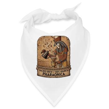 Pharao Kaffee Lebenselixier - Bandana - Weiß - Vorne