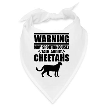 Cheetah Talk Humor - Bandana - Weiß - Vorne