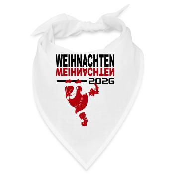 Weihnachten Weihnachtsmann Santa Claus 2026 Baby - Bandana - Weiß - Vorne