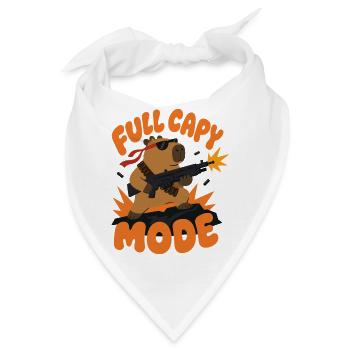 Capybara Action – Full Capy Mode - Bandana - Weiß - Vorne