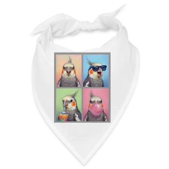 Nymphensittiche Nymphensittich - Bandana - Weiß - Vorne
