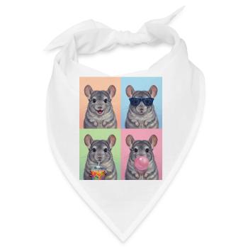 Chinchillas Chinchilla - Bandana - Weiß - Vorne