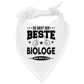 Biologe Der Beste Berufe Shirt Sterne Arbeit - Bandana - Weiß - Vorne