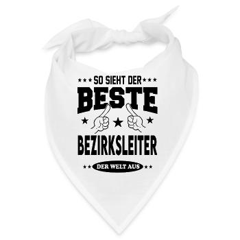 Bezirksleiter Der Beste Berufe Shirt Sterne Arbeit - Bandana - Weiß - Vorne