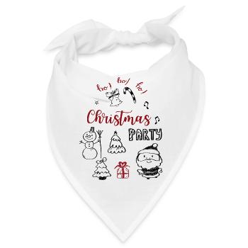 Christmas Party - Bandana - Weiß - Vorne