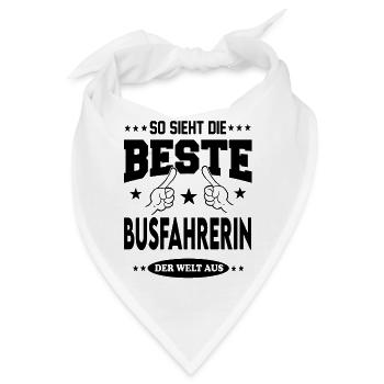 Busfahrerin Die Beste der Welt Berufe  Arbeit - Bandana - Weiß - Vorne