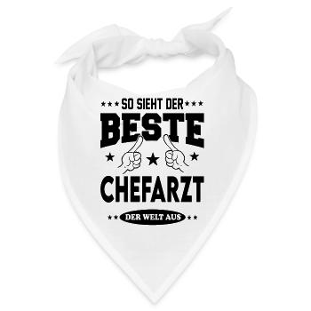 Chefarzt Der Beste der Welt Berufe  Arbeit - Bandana - Weiß - Vorne