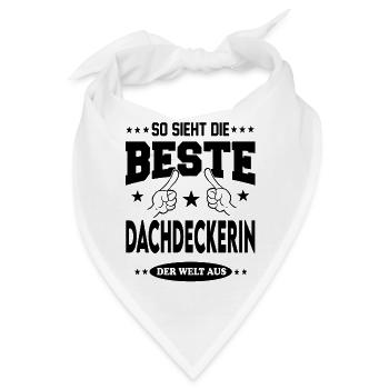 Dachdeckerin Die Beste der Welt Berufe  Arbeit - Bandana - Weiß - Vorne
