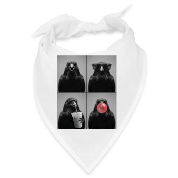 Krähen Krähe - Bandana - Weiß - Vorne