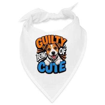 Jack Russell Terrier - Bandana - Weiß - Vorne