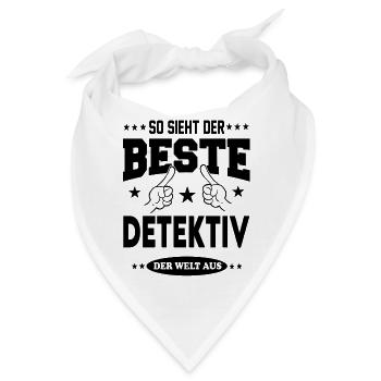 Detektiv Der Beste der Welt Berufe  Arbeit - Bandana - Weiß - Vorne