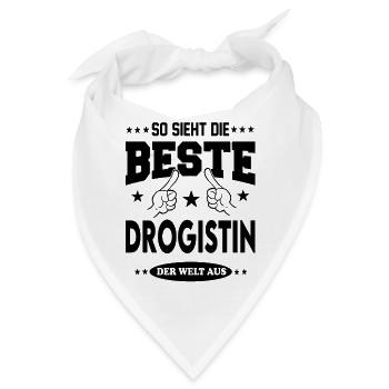 Drogistin Die Beste der Welt Berufe  Arbeit - Bandana - Weiß - Vorne