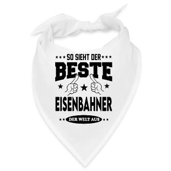 Eisenbahner Der Beste der Welt Berufe  Arbeit - Bandana - Weiß - Vorne