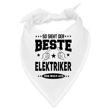 Elektriker Der Beste der Welt Berufe  Arbeit - Bandana - Weiß - Vorne