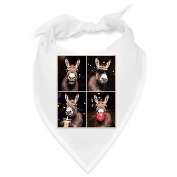 Donkey Esel - Bandana - Weiß - Vorne