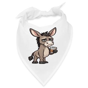 Esel Eselchen Eselhalter Muli Langohresel Muli - Bandana - Weiß - Vorne