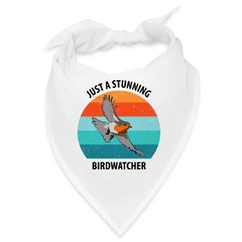 Vogelbeobachtung Vögel Beobachten Birding Vogel - Bandana - Weiß - Vorne