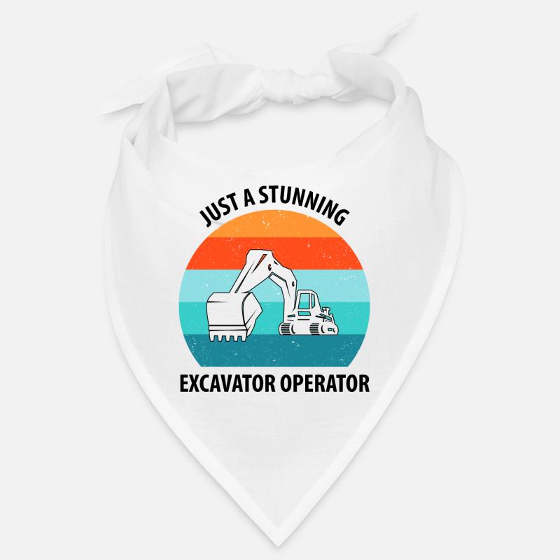 Bagger Baggerfahrer Baggerwagen Bandana