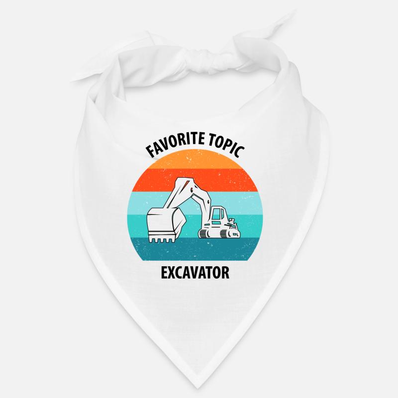 Bagger Baggerfahrer Baggerwagen Bandana