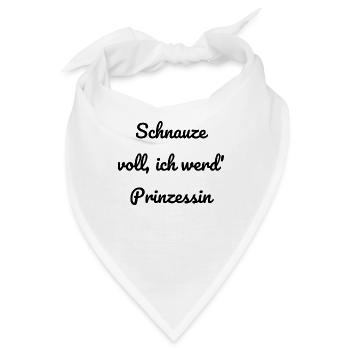 Ich werd Prinzessin - Bandana - Weiß - Vorne