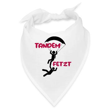 skydiver tandem fallschirm fallschirmspringer - Bandana - Weiß - Vorne