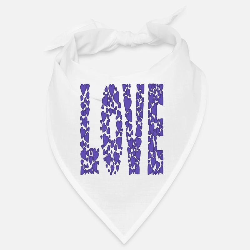 blau-Herzen-LOVE Bandana