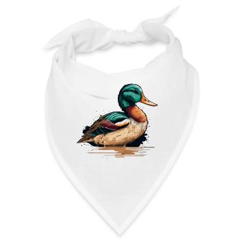 Entenbesitzer Geschenk - Bandana - Weiß - Vorne