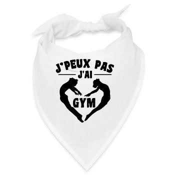 Ich kann kein Fitnessstudio | Gymnastik Geschenk | Fitnessstudio - Bandana - Weiß - Vorne