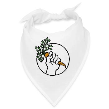Karotte - Bandana - Weiß - Vorne