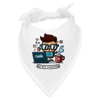 Befeuern Sie Ihr Programmieren mit Koffein! - Bandana - Weiß - Vorne