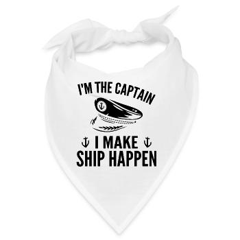 Boot Yacht Segelschiff Segelsport Geschenk - Bandana - Weiß - Vorne