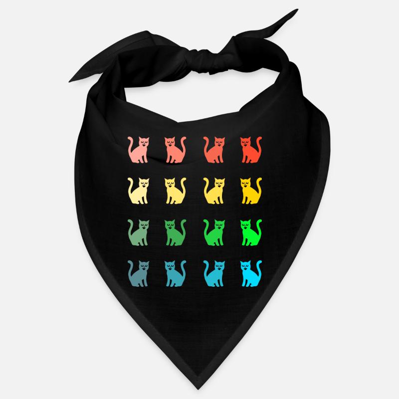 Colorful cats funny cat pattern with kitties Bandana