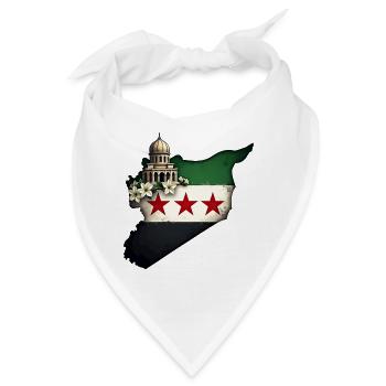 flagge syrien - Freies Syrien Flagge - Bandana - Weiß - Vorne