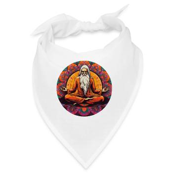 Meditation Guru - Bandana - Weiß - Vorne