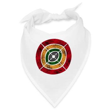 reggae africa sign big - Bandana - Weiß - Vorne
