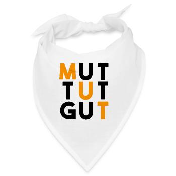 MUT TUT GUT - Bandana - Weiß - Vorne