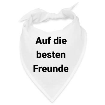 Freunde Freund Männer - Bandana - Weiß - Vorne