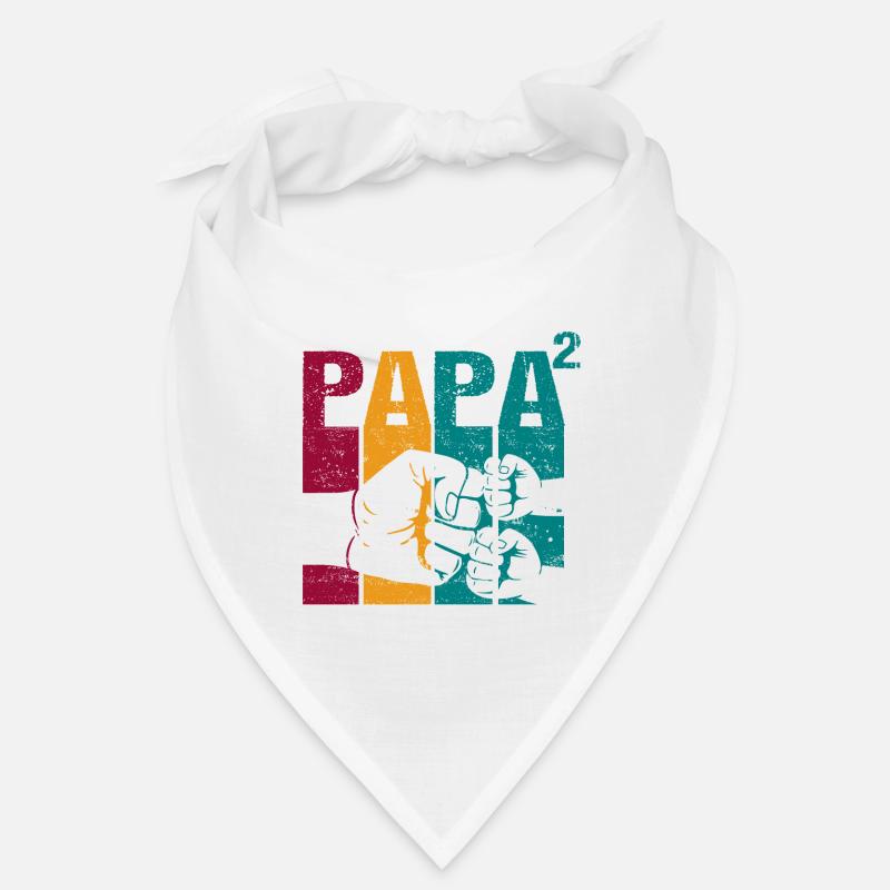 Papa Vater von 2 Kinder Zwillinge Söhnen Mädchen Bandana