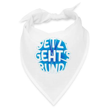 Jetzt gehts rund 3D - Bandana - Weiß - Vorne