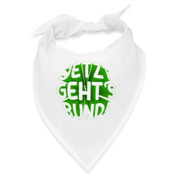 Jetzt gehts rund 3D - Bandana - Weiß - Vorne