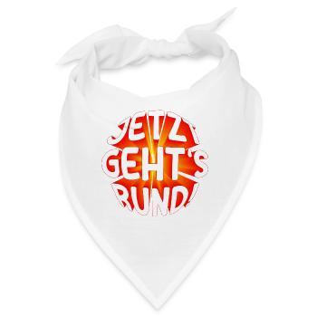 Jetzt gehts rund 3D - Bandana - Weiß - Vorne