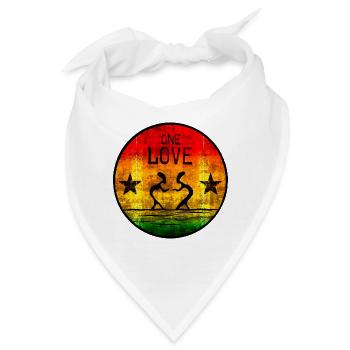 one love reggae 2 - Bandana - Weiß - Vorne