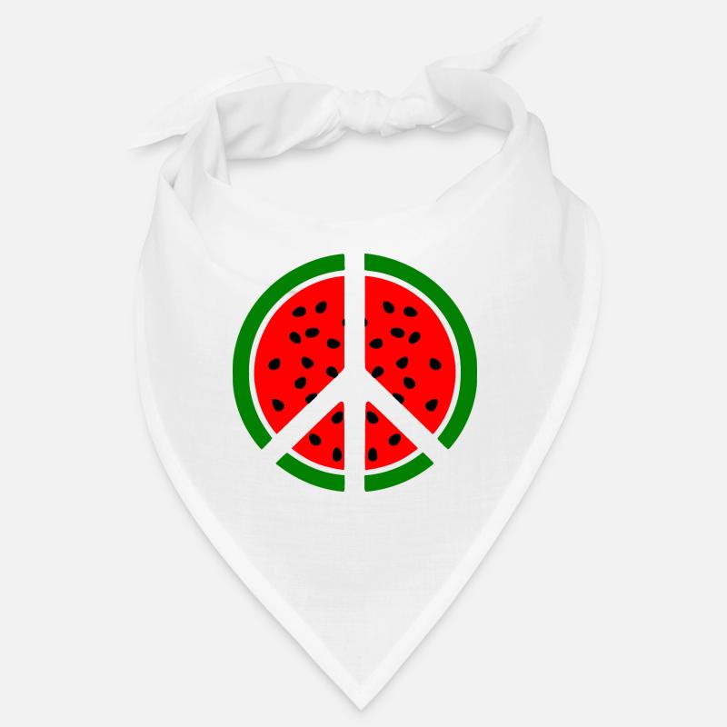 Watermelon peace symbol Bandana