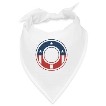 Brief O USA - Bandana - Weiß - Vorne