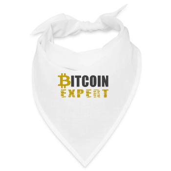 Bitcoin expert - Bitcoin Experte - Bandana - Weiß - Vorne